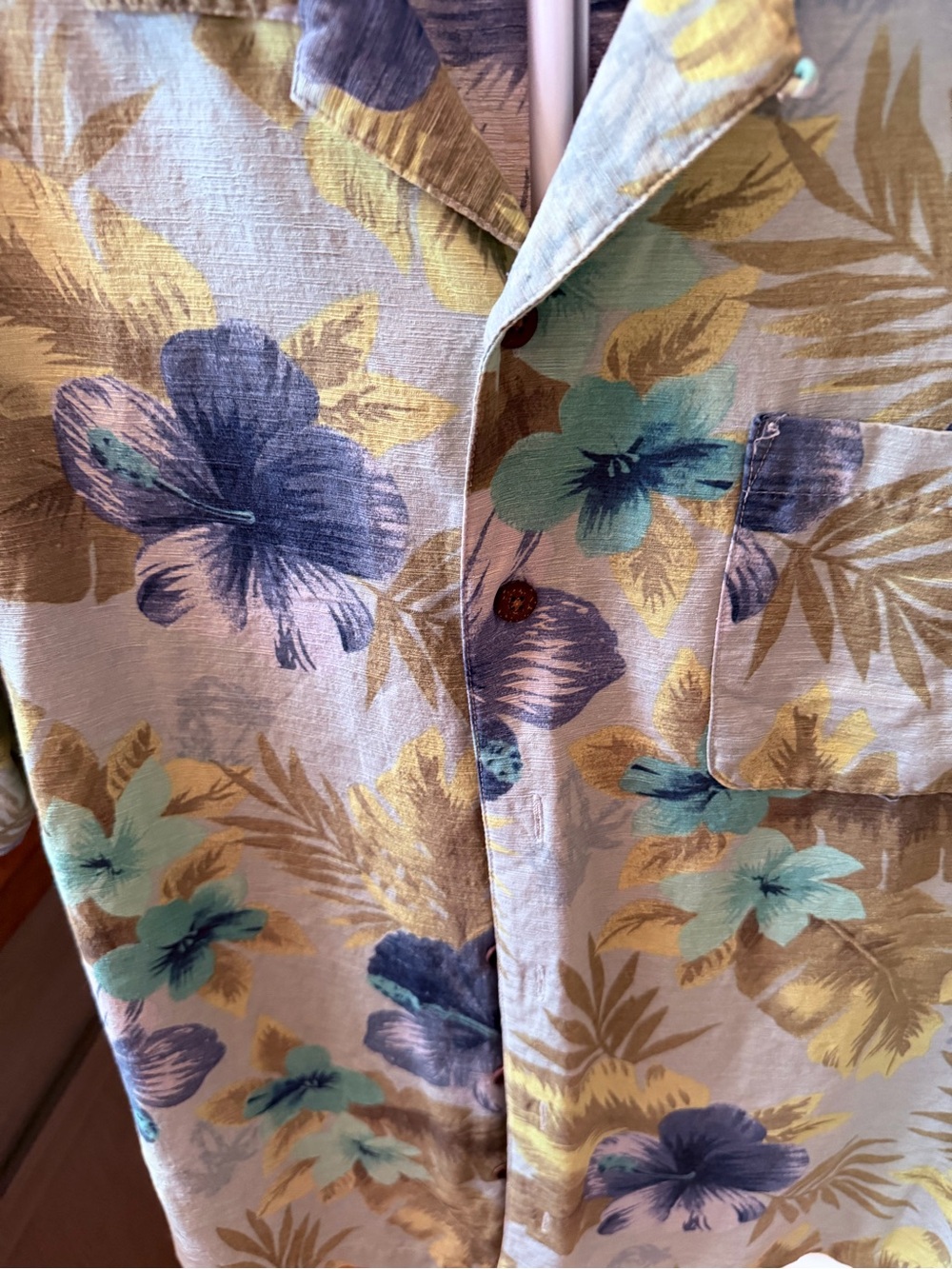 Havana Jack’s Cafe 100% Silk Hawaiian Shirt Mens L Tropical Floral Aloha - Picture 4 of 9